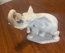 Rare Lladro figure of an elephant, with flowers to the trunk, no. 6461,