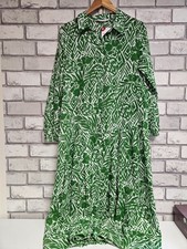 ZARA WOMENS GREEN/WHT LEAF