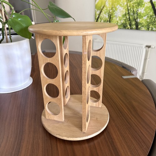 Round wooden rotating spice - round,