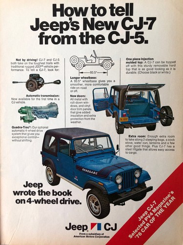 Vintage 1976 jeep 7 - 1976, cj-7