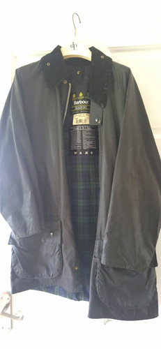 Barbour beaufort navy waxed - barbour,