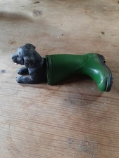 Black Labrador Puppy in a Wellington Boot Ornament