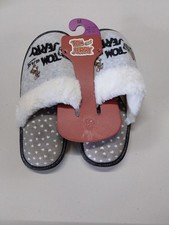 Ladies Cosy Warm Home Slippers Indoor Tom & Jerry Slip On Mule Shoes Primark