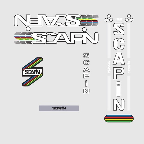 Scapin bicycle decals - scapin,