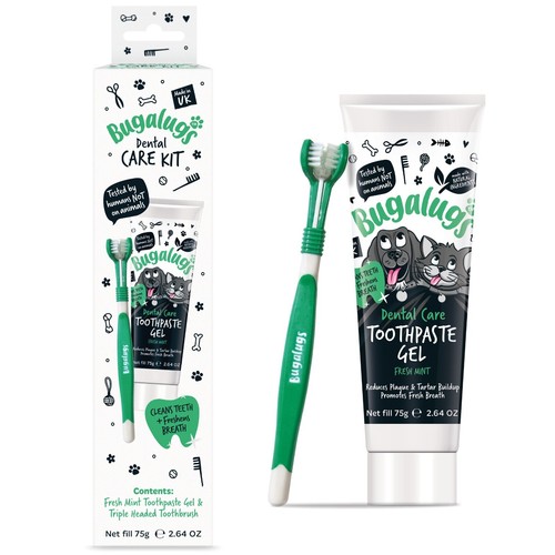 Bugalugs dental care kit - care, dogs
