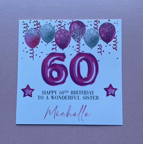 Personalised birthday card - personalised,
