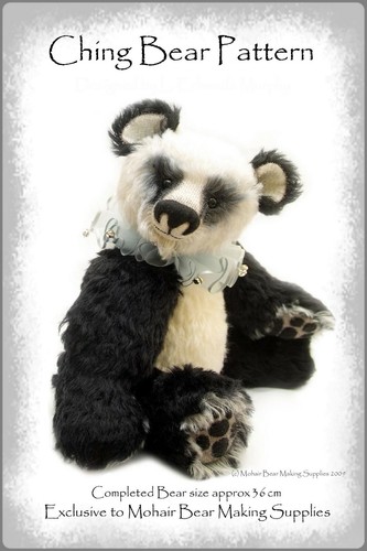 Ooak mohair teddy bear sewing - mohair,