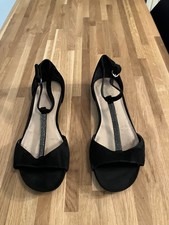 M&S ladies black suede &