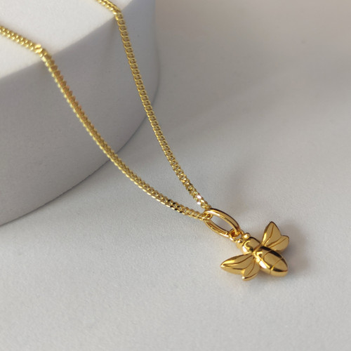 Gold silver small bumble - on,