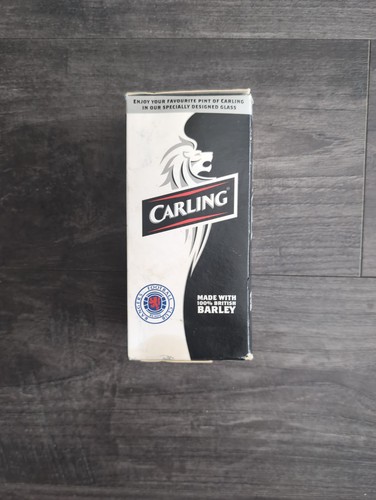Rangers carling pint glass - fc,