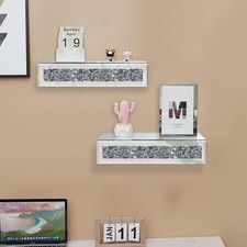 Crushed Diamond Floating Shelf