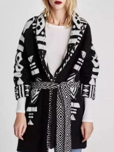 Zara knitwear belted cardigan - zara,