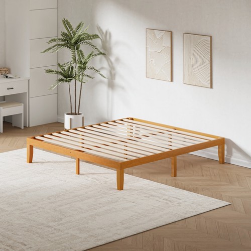 Solid wood platform bed frame - solid,