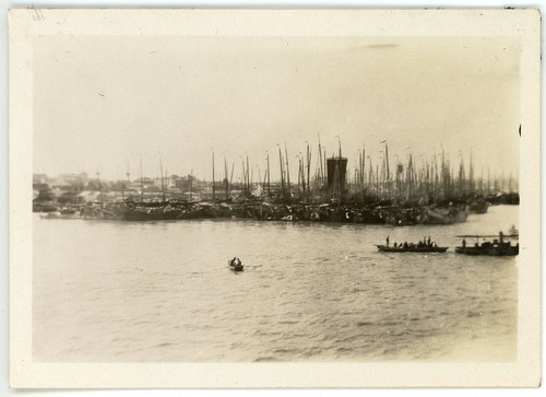 1929 photo china shanghai - photo, junk
