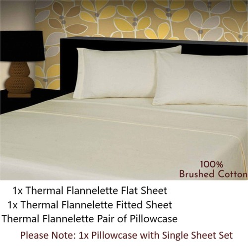 Thermal flannelette sheet set - flannelette,