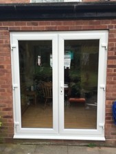 White upvc french - white, doors