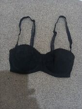 Sorbet Boutique Black Lacy Bra Uk 32DD Underwired Soft Lightly Padded  *
