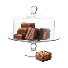 Libbey Selene Glass Cake Stand