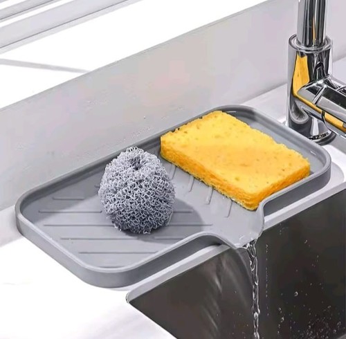 Silicone sink caddy tray soap - sink,