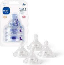 MAM Teats Size 3, 4-Pack, Fast