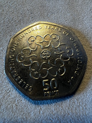 Girl guiding 50p coin - girl,