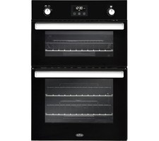Belling Double  Gas Oven Black