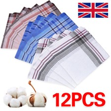12Pcs Men Handkerchiefs Gents
