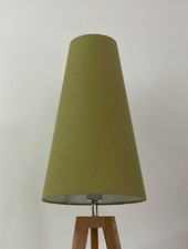 Lampshade Olive Green Textured 100% Linen Cone Tapered Conical Light Shade