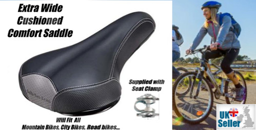 Wide bicycle saddle - selle, san