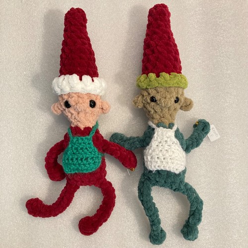 Pair hand crafted elf - pair, of