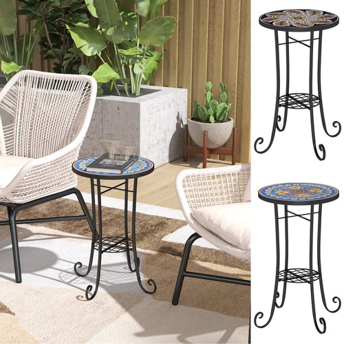 5cm mosaic garden table - 35.5cm,