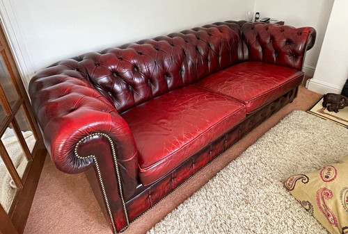 Chesterfield brown leather - brown,