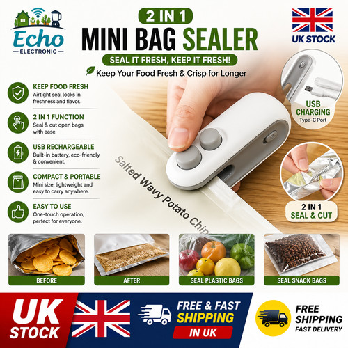 Mini bag sealer usb - in, 1