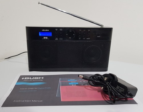 Bush black stereo dab radio - black,
