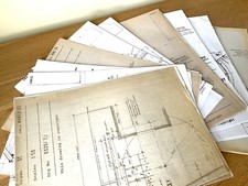 10 LARGE Printed ARCHITECTURAL DRAWINGS Technical Design Pages ~mostly mid 2010s