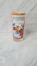 Vintage Walt Disney Mickey Mouse Minnie Mouse Cartoon 6.5" Tall Drinking Glass