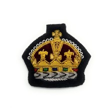 Badge King's Crown Gold on