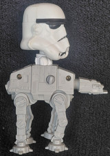 Star Wars Stormtrooper AT-AT Walker Wind Up Bobblehead Toy McDonalds 2008 LOOSE