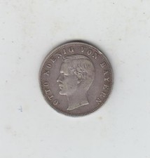 German States Bavaria 1907 Silver (.900) 2 Marks, Fine+/AVF