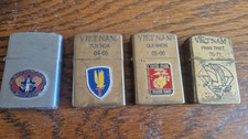 🔥🔥 🔥 Vietnam War Zippo X 4 LighterS – “ 69-70” – US Marines Motto ETC 🔥🔥🔥