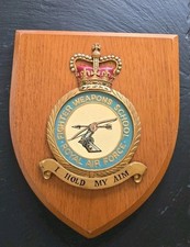 Old RAF Fighter Weapons School Royal Air Force  RAF  Plaque/Shield 