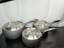 Russell Hobbs Green Pan - Marco Pierre White - 3 Pan Set - Used Condition.