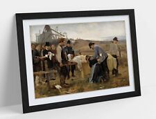ERIK HENNINGSEN, A WOUNDED WORKMAN -ART FRAMED POSTER PICTURE PRINT ARTWORK