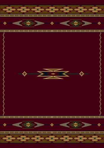 Milliken red southwestern - red,