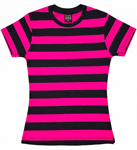 80x pink black striped - pink,