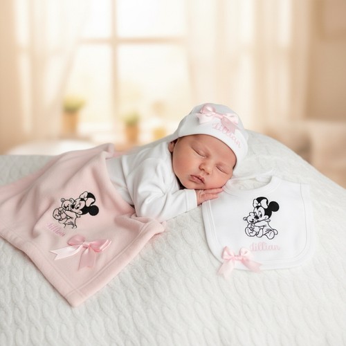 Newborn baby girl - newborn, sleepsuit