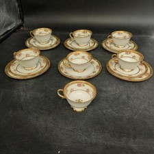 Vintage  Noritake x 18 Gold Edged With Red Roses TMK