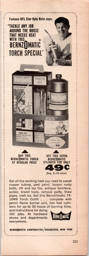 Bernzomatic vintage magazine - bernzomatic,