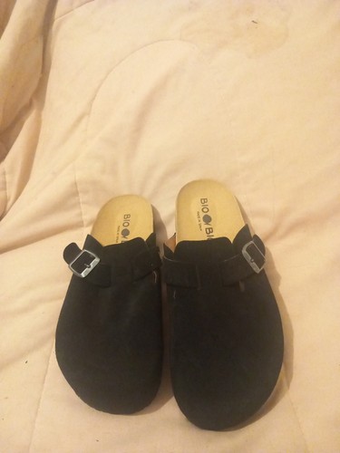 Unisex black suede bio - black,