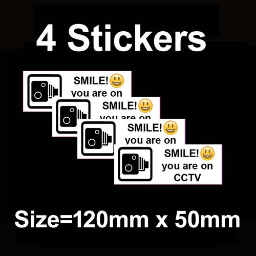 Smile you are cctv - 4x,